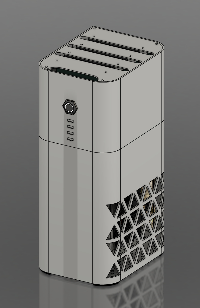 Custom 3D printed TrueNAS server